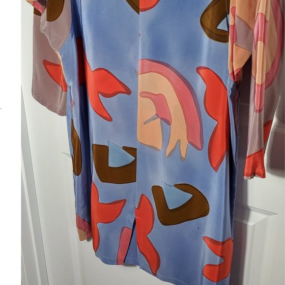 Mosswear Hand Painted Silk Dress – Size L - Picture 5 of 7